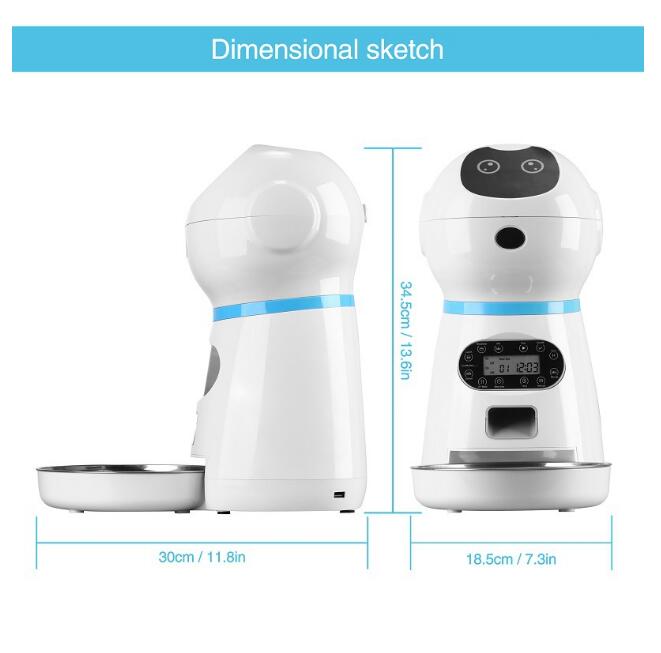 Comedero Automático Robot Inteligente para Mascotas