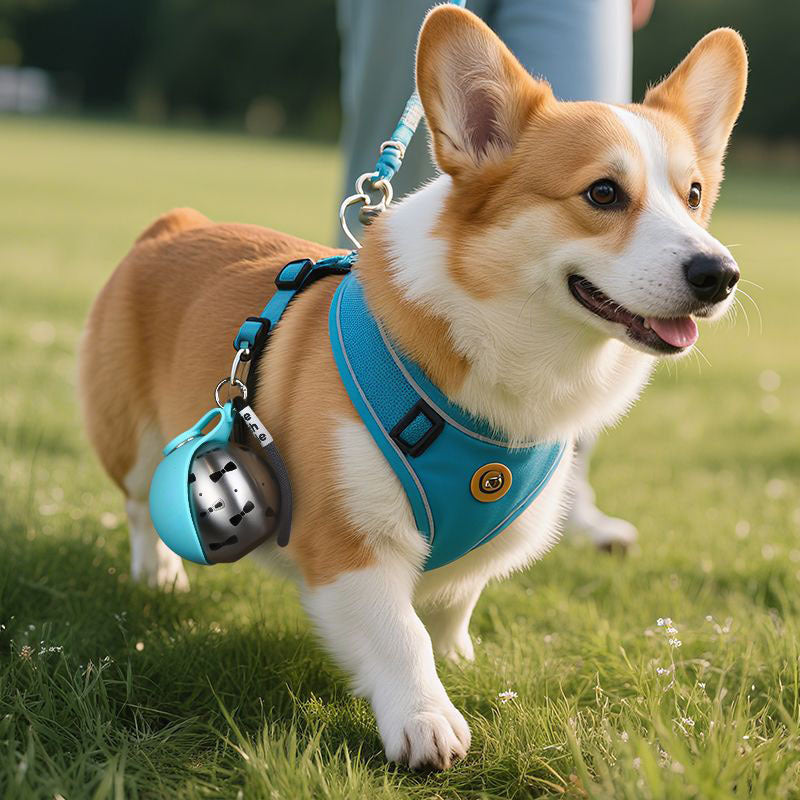 Botella de Agua Portátil para Perros – Dispensador con Bebedero Integrado para Paseos y Viajes