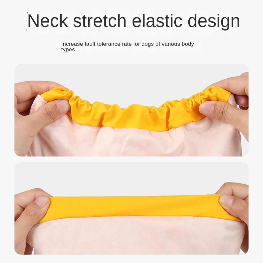 Impermeable para Perros Grandes – Poncho Reflectante con Capucha y Cierre Windproof