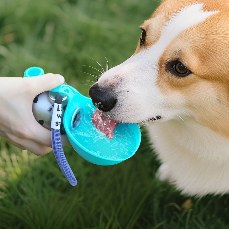 Botella de Agua Portátil para Perros – Dispensador con Bebedero Integrado para Paseos y Viajes