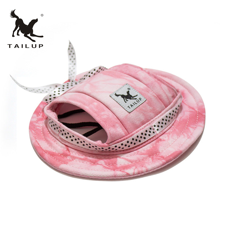 Gorro de sol para gatos y perros pequeños – Protección UV con diseño nube y cierre ajustable