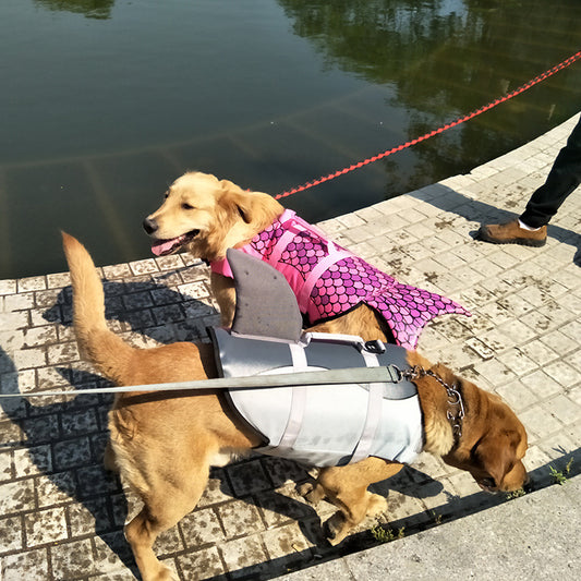 Chaleco Salvavidas Tiburón y Sirena para Perros